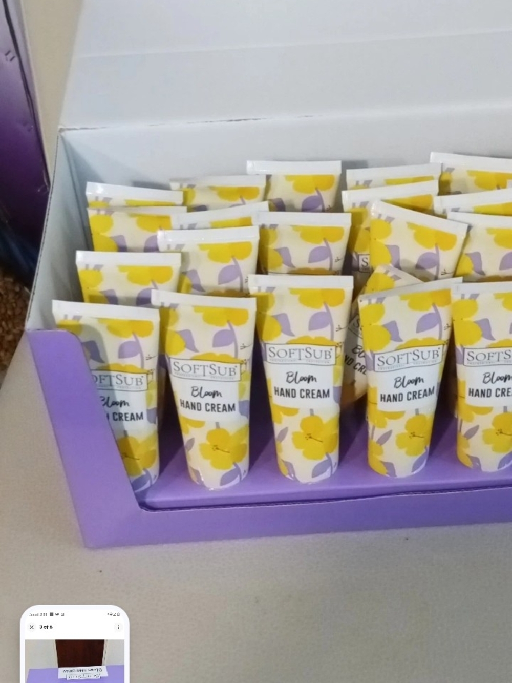 21 New HYDRATING LOTION CREAM BOX bloom Yellow Lavender Floral Hand Care
